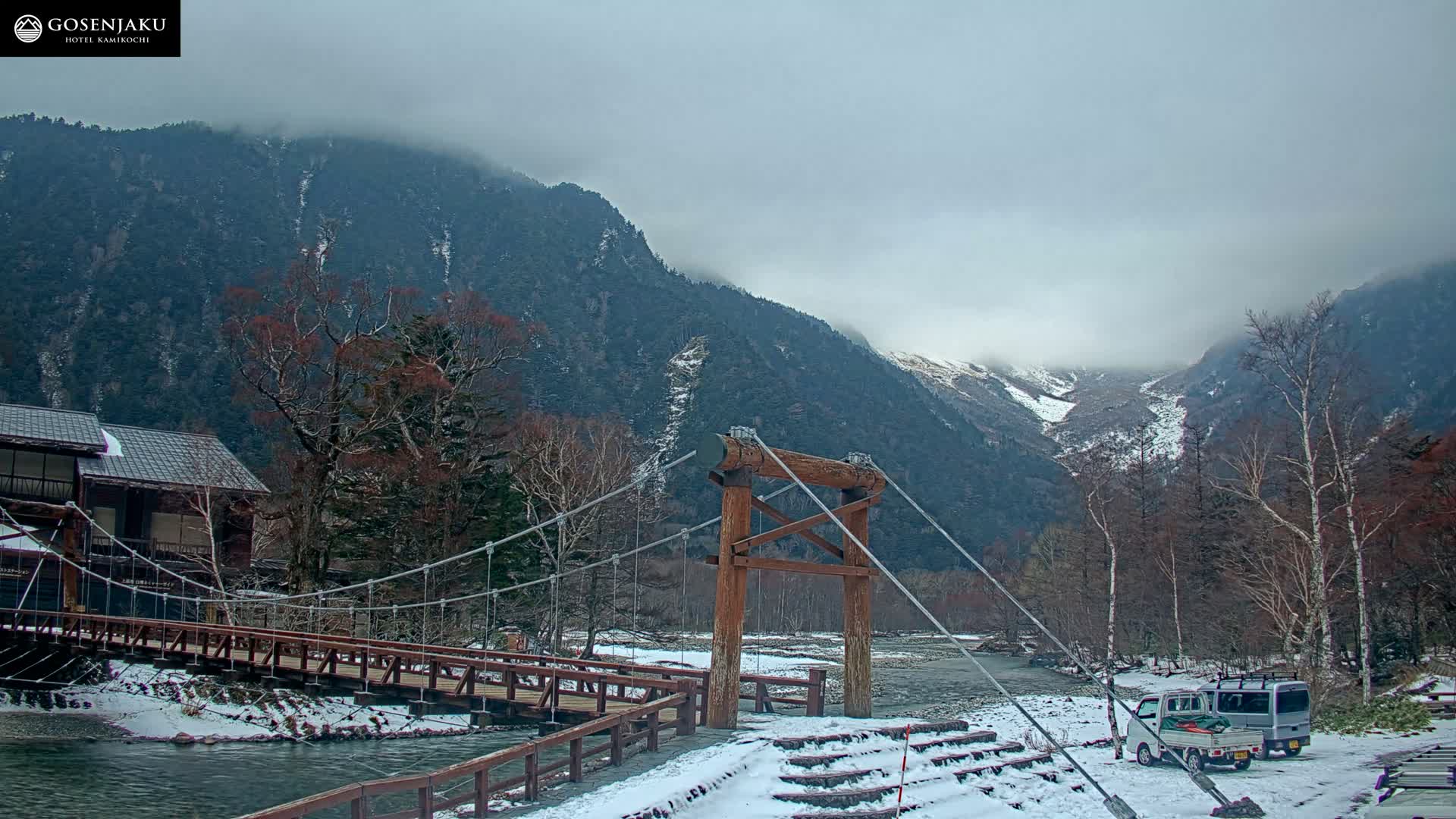 Kamikochi Valley & Hida Mountains Mt. Hotaka (Hida Samnyaku) 上高地渓谷・飛騨山脈 武尊山（飛騨山脈）View Live Cam - Kamikochi, Azumi, ( Matsumoto, Nagano ) , Nagano, Chubu, Japan