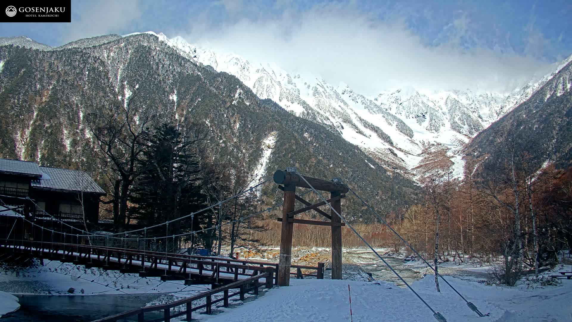 Kamikochi Valley & Hida Mountains Mt. Hotaka (Hida Samnyaku) 上高地渓谷・飛騨山脈 武尊山（飛騨山脈）View Live Cam - Kamikochi, Azumi, ( Matsumoto, Nagano ) , Nagano, Chubu, Japan