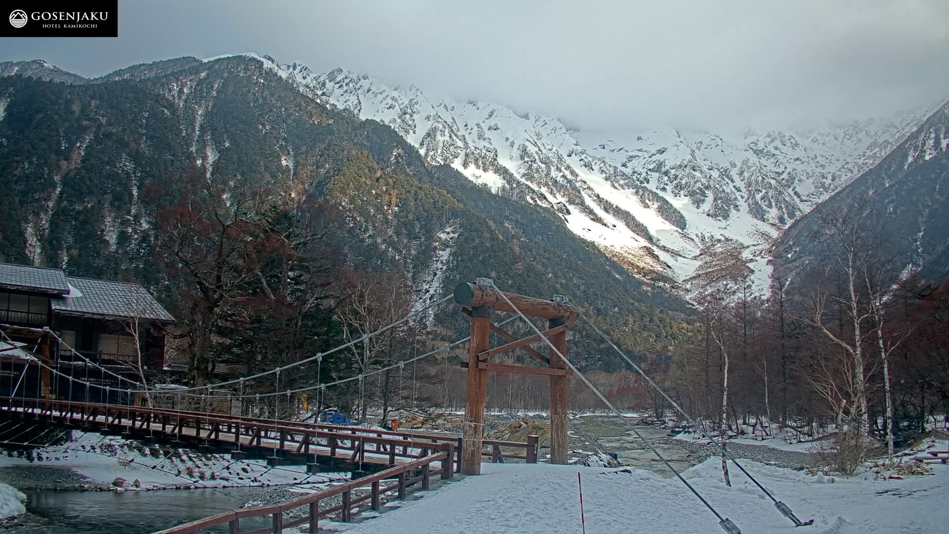 Kamikochi Valley & Hida Mountains Mt. Hotaka (Hida Samnyaku) 上高地渓谷・飛騨山脈 武尊山（飛騨山脈）View Live Cam - Kamikochi, Azumi, ( Matsumoto, Nagano ) , Nagano, Chubu, Japan