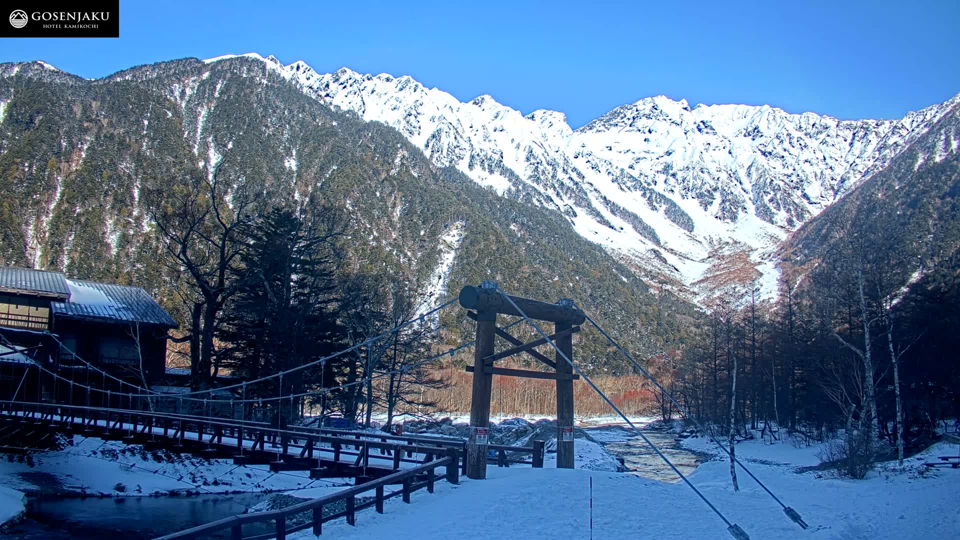 Kamikochi Valley & Hida Mountains Mt. Hotaka (Hida Samnyaku) 上高地渓谷・飛騨山脈 武尊山（飛騨山脈）View Live Cam - Kamikochi, Azumi, ( Matsumoto, Nagano ) , Nagano, Chubu, Japan