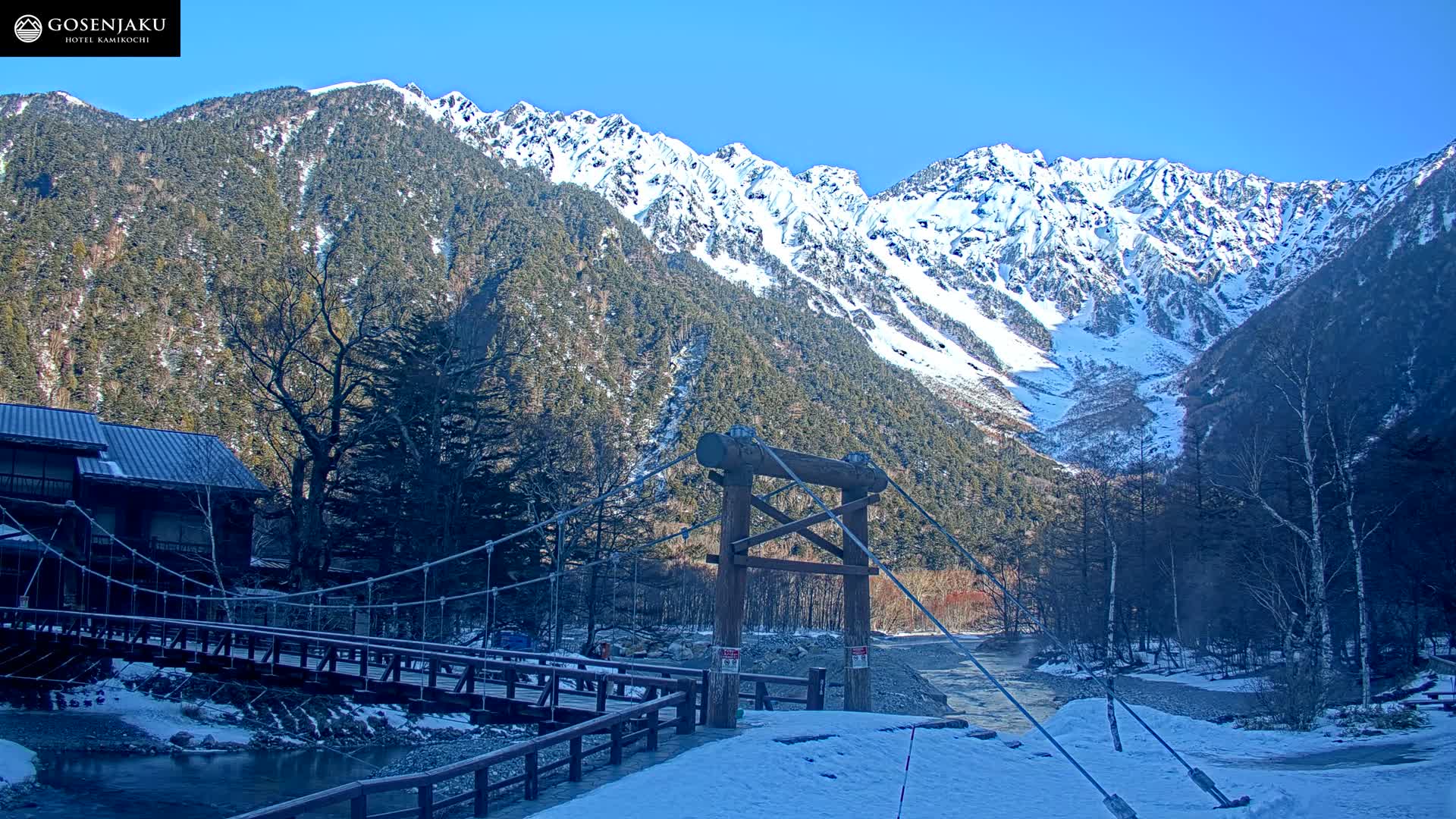 Kamikochi Valley & Hida Mountains Mt. Hotaka (Hida Samnyaku) 上高地渓谷・飛騨山脈 武尊山（飛騨山脈）View Live Cam - Kamikochi, Azumi, ( Matsumoto, Nagano ) , Nagano, Chubu, Japan