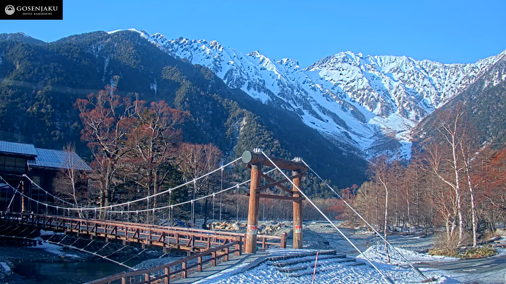 Kamikochi Valley & Hida Mountains Mt. Hotaka (Hida Samnyaku) 上高地渓谷・飛騨山脈 武尊山（飛騨山脈）View Live Cam - Kamikochi, Azumi, ( Matsumoto, Nagano ) , Nagano, Chubu, Japan
