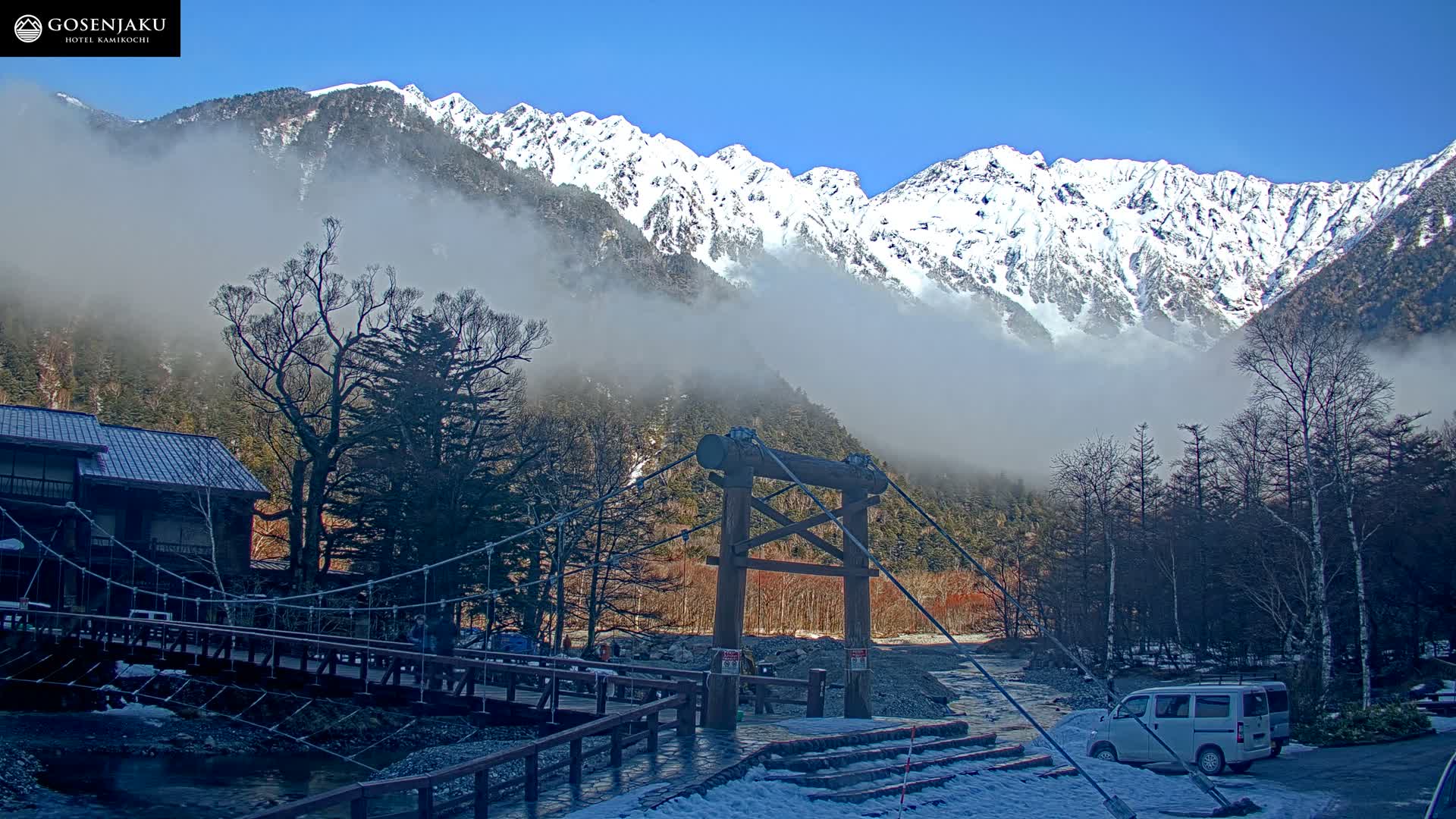Kamikochi Valley & Hida Mountains Mt. Hotaka (Hida Samnyaku) 上高地渓谷・飛騨山脈 武尊山（飛騨山脈）View Live Cam - Kamikochi, Azumi, ( Matsumoto, Nagano ) , Nagano, Chubu, Japan
