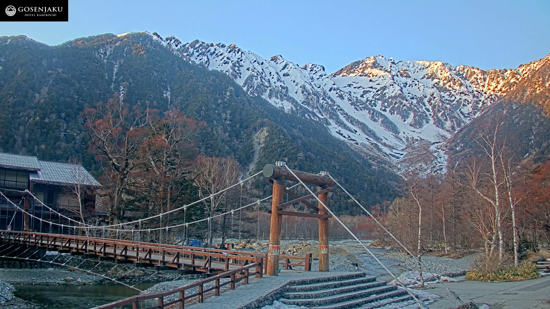 Kamikochi Valley & Hida Mountains Mt. Hotaka (Hida Samnyaku) 上高地渓谷・飛騨山脈 武尊山（飛騨山脈）View Live Cam - Kamikochi, Azumi, ( Matsumoto, Nagano ) , Nagano, Chubu, Japan