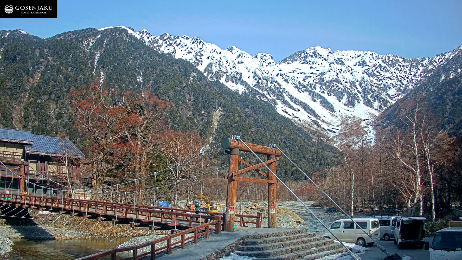 Kamikochi Valley & Hida Mountains Mt. Hotaka (Hida Samnyaku) 上高地渓谷・飛騨山脈 武尊山（飛騨山脈）View Live Cam - Kamikochi, Azumi, ( Matsumoto, Nagano ) , Nagano, Chubu, Japan