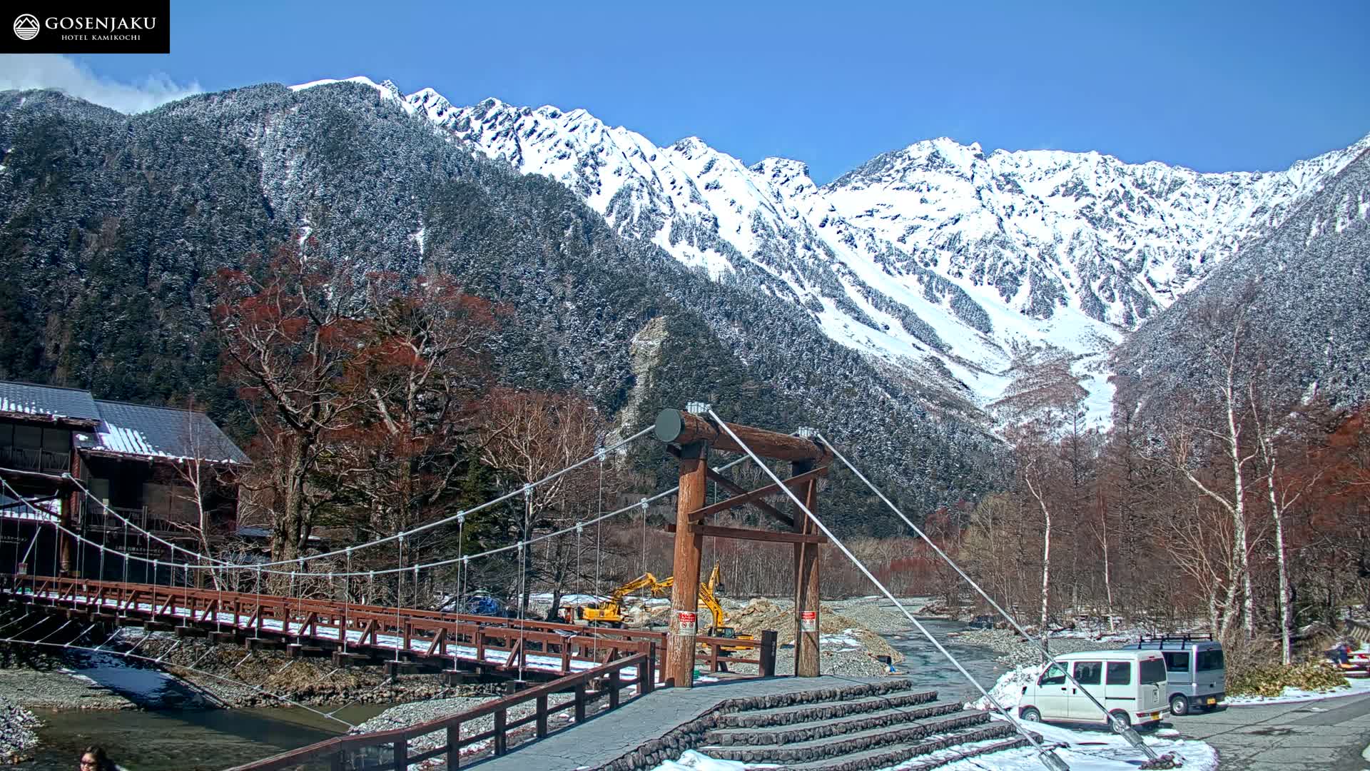 Kamikochi Valley & Hida Mountains Mt. Hotaka (Hida Samnyaku) 上高地渓谷・飛騨山脈 武尊山（飛騨山脈）View Live Cam - Kamikochi, Azumi, ( Matsumoto, Nagano ) , Nagano, Chubu, Japan