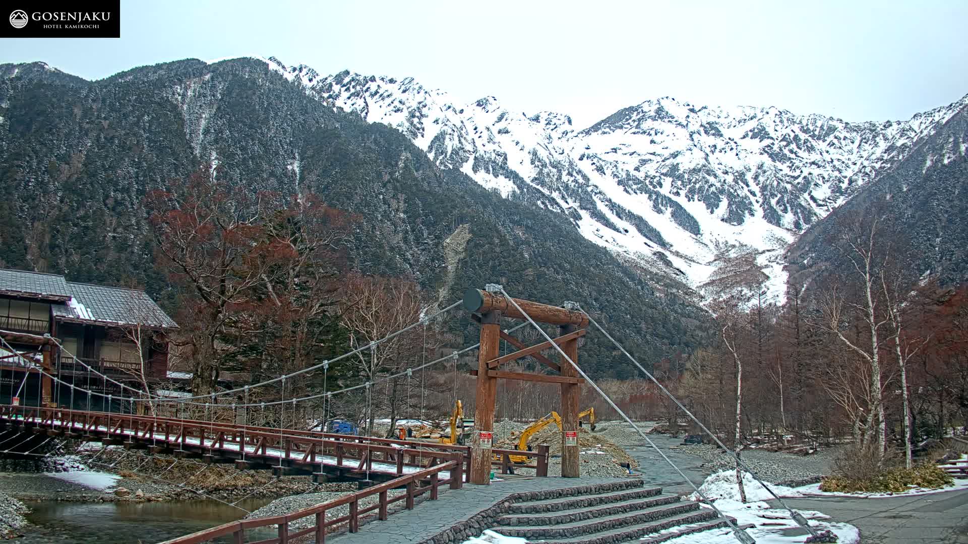 Kamikochi Valley & Hida Mountains Mt. Hotaka (Hida Samnyaku) 上高地渓谷・飛騨山脈 武尊山（飛騨山脈）View Live Cam - Kamikochi, Azumi, ( Matsumoto, Nagano ) , Nagano, Chubu, Japan
