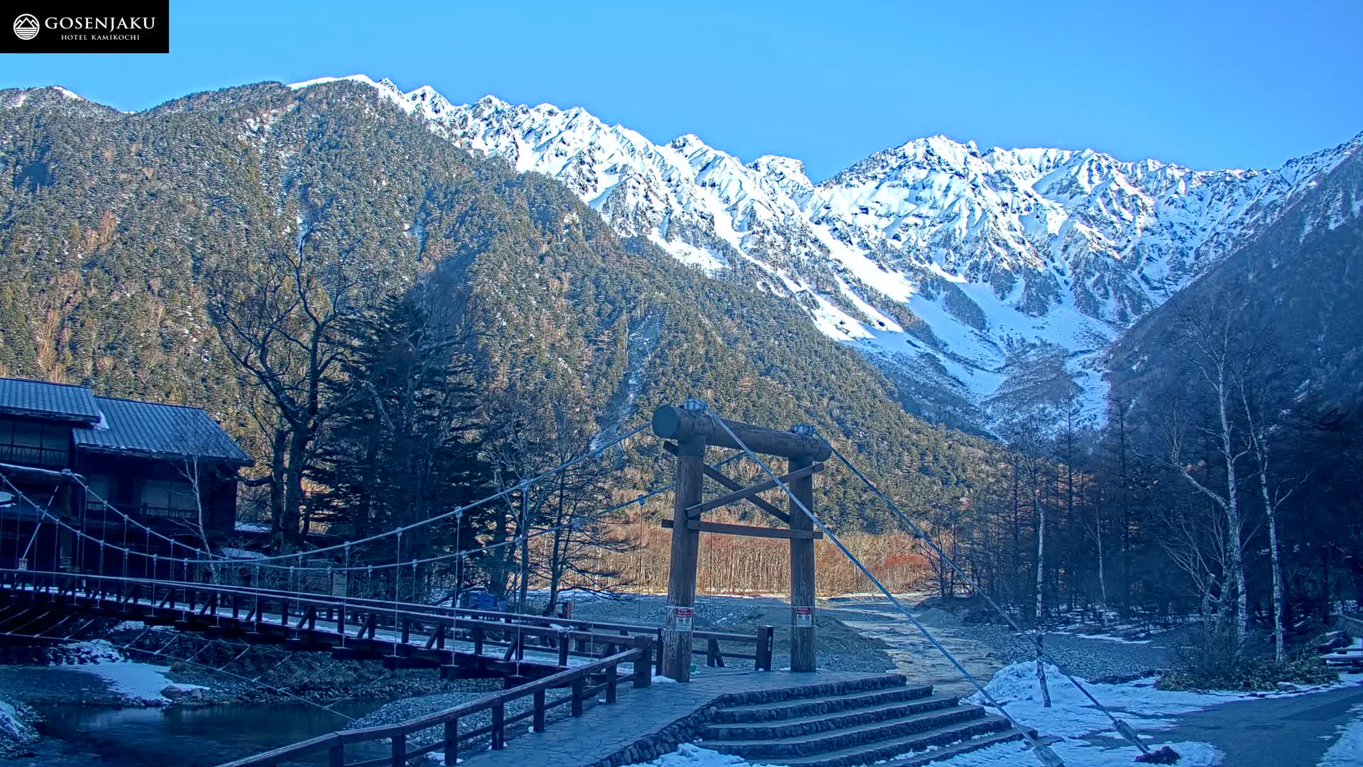 Kamikochi Valley & Hida Mountains Mt. Hotaka (Hida Samnyaku) 上高地渓谷・飛騨山脈 武尊山（飛騨山脈）View Live Cam - Kamikochi, Azumi, ( Matsumoto, Nagano ) , Nagano, Chubu, Japan