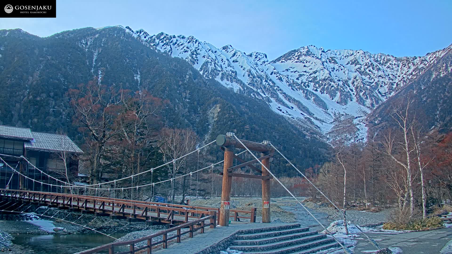 Kamikochi Valley & Hida Mountains Mt. Hotaka (Hida Samnyaku) 上高地渓谷・飛騨山脈 武尊山（飛騨山脈）View Live Cam - Kamikochi, Azumi, ( Matsumoto, Nagano ) , Nagano, Chubu, Japan