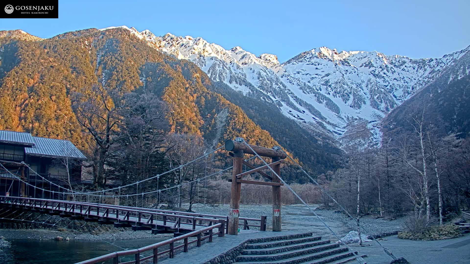 Kamikochi Valley & Hida Mountains Mt. Hotaka (Hida Samnyaku) 上高地渓谷・飛騨山脈 武尊山（飛騨山脈）View Live Cam - Kamikochi, Azumi, ( Matsumoto, Nagano ) , Nagano, Chubu, Japan