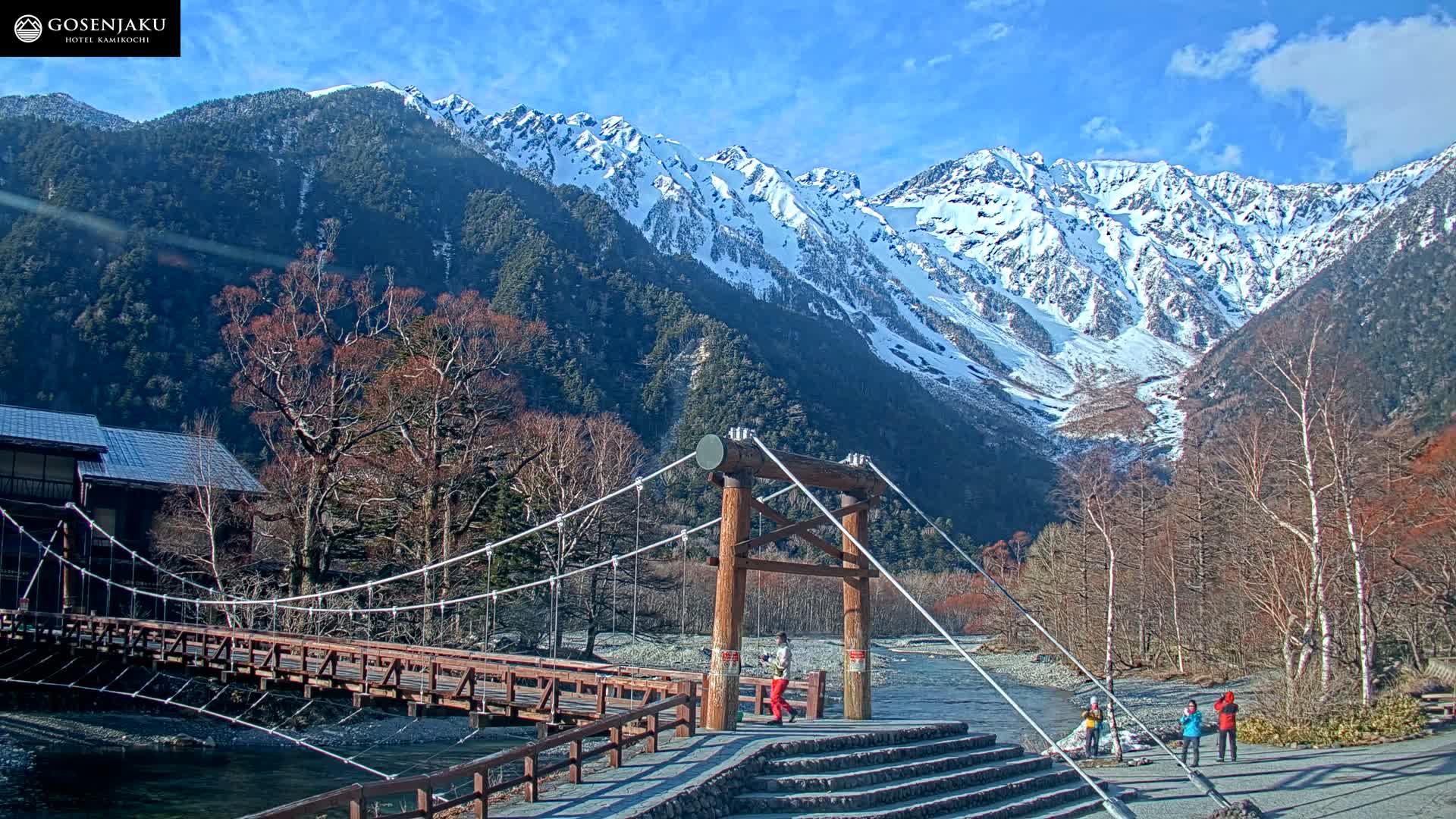 Kamikochi Valley & Hida Mountains Mt. Hotaka (Hida Samnyaku) 上高地渓谷・飛騨山脈 武尊山（飛騨山脈）View Live Cam - Kamikochi, Azumi, ( Matsumoto, Nagano ) , Nagano, Chubu, Japan