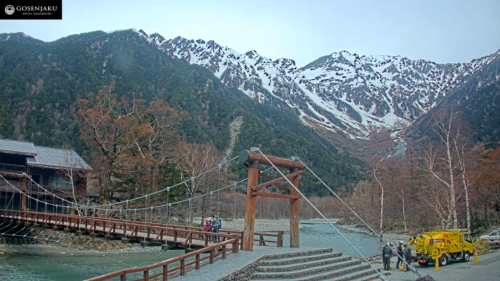 Kamikochi Valley & Hida Mountains Mt. Hotaka (Hida Samnyaku) 上高地渓谷・飛騨山脈 武尊山（飛騨山脈）View Live Cam - Kamikochi, Azumi, ( Matsumoto, Nagano ) , Nagano, Chubu, Japan