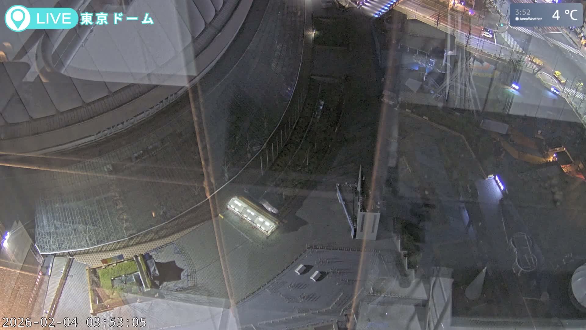 Tokyo Dome City & Tokyo Dome Stadium Live Cam  ( 東京ドームシティスタジアム ) Live Cam - 1 Chome, Koraku, Bunkyo-ku, Tokyo, Kantō, Honshu, Japan