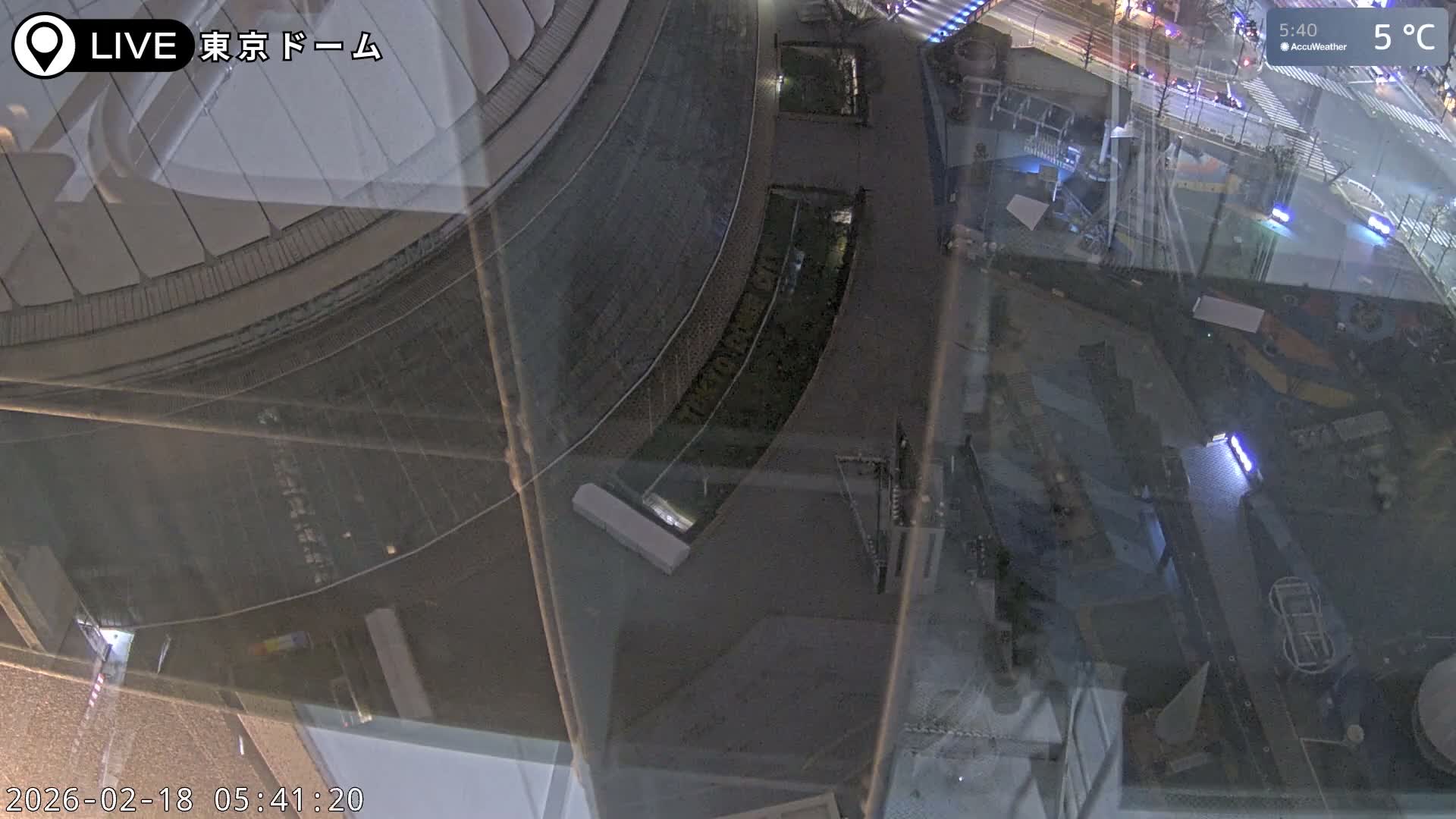 Tokyo Dome City & Tokyo Dome Stadium Live Cam  ( 東京ドームシティスタジアム ) Live Cam - 1 Chome, Koraku, Bunkyo-ku, Tokyo, Kantō, Honshu, Japan