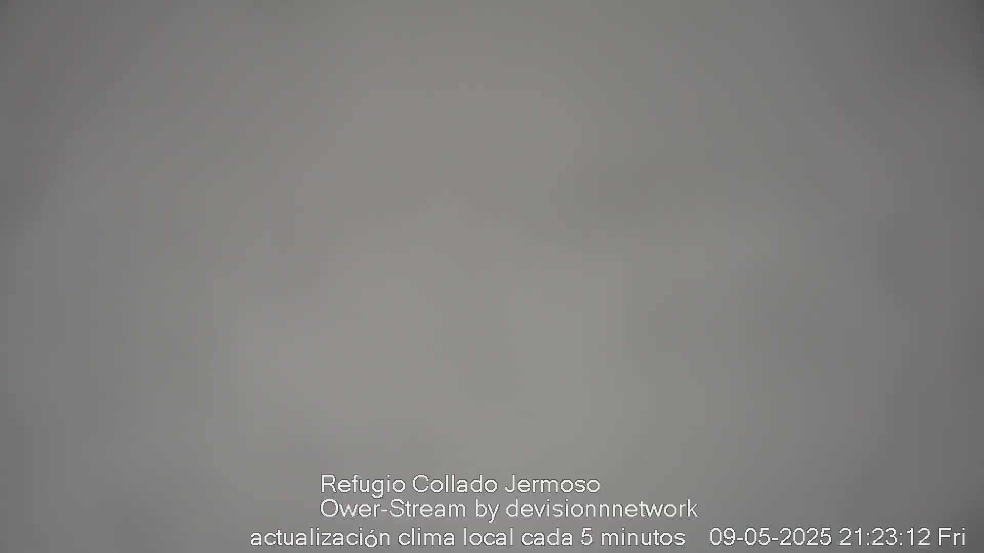 A uniformly gray image shows an overcast sky.