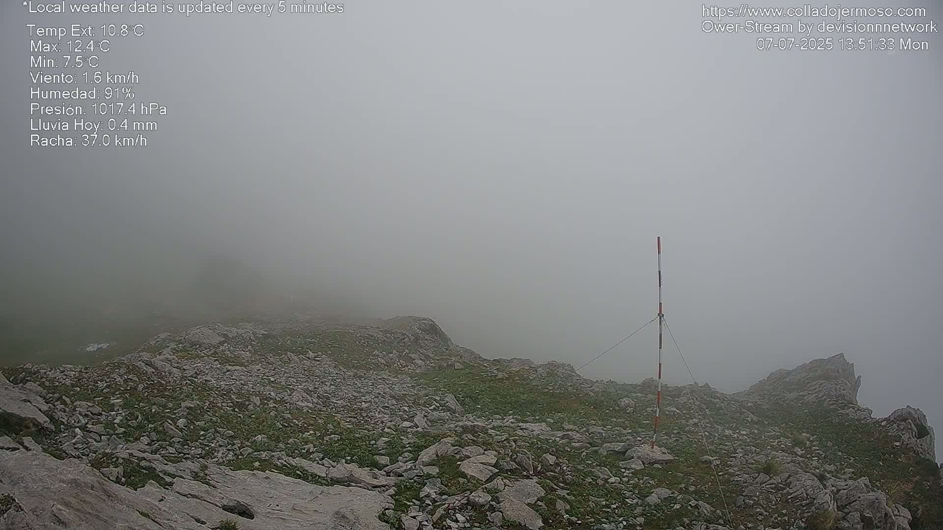 Picos de Europa Mountain Range Collado Jermoso Refuge Live Cam - León, Castila&Leon, Spain