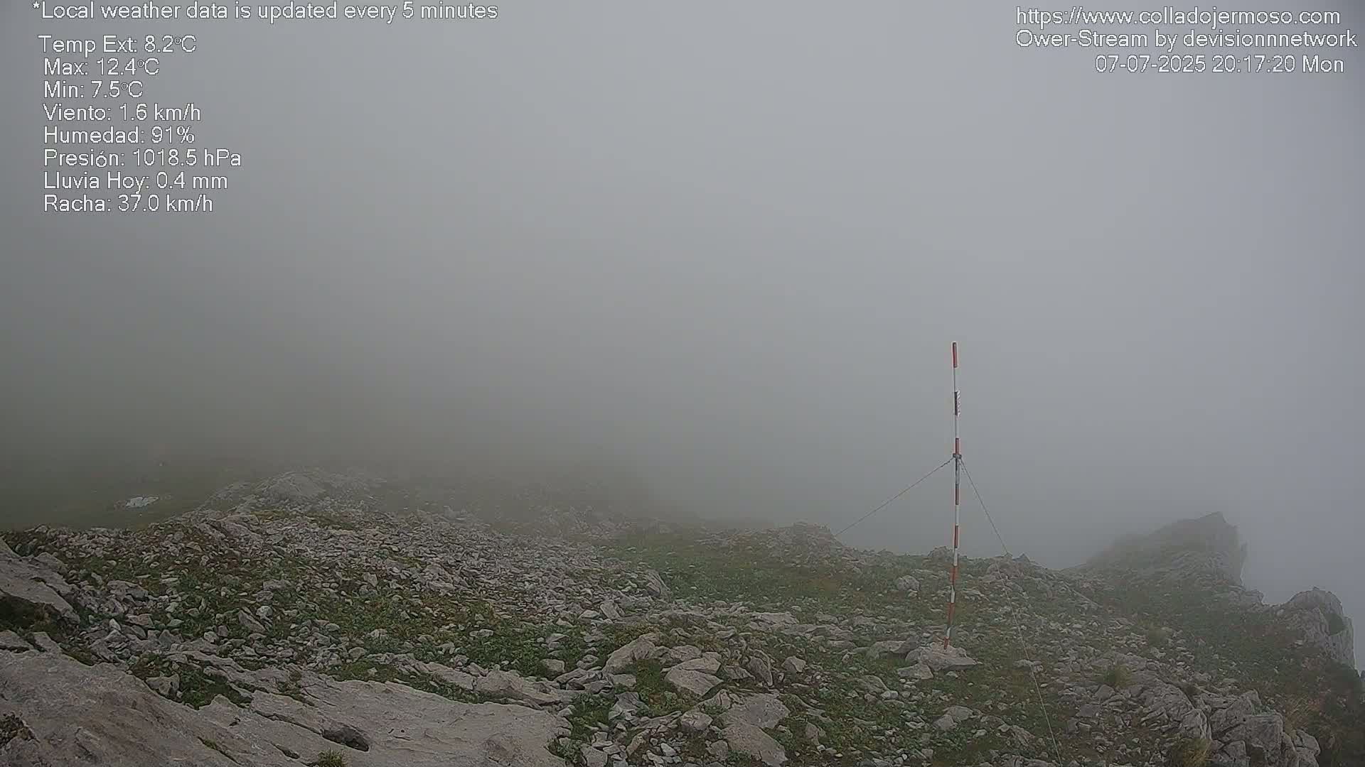 Picos de Europa Mountain Range Collado Jermoso Refuge Live Cam - León, Castila&Leon, Spain
