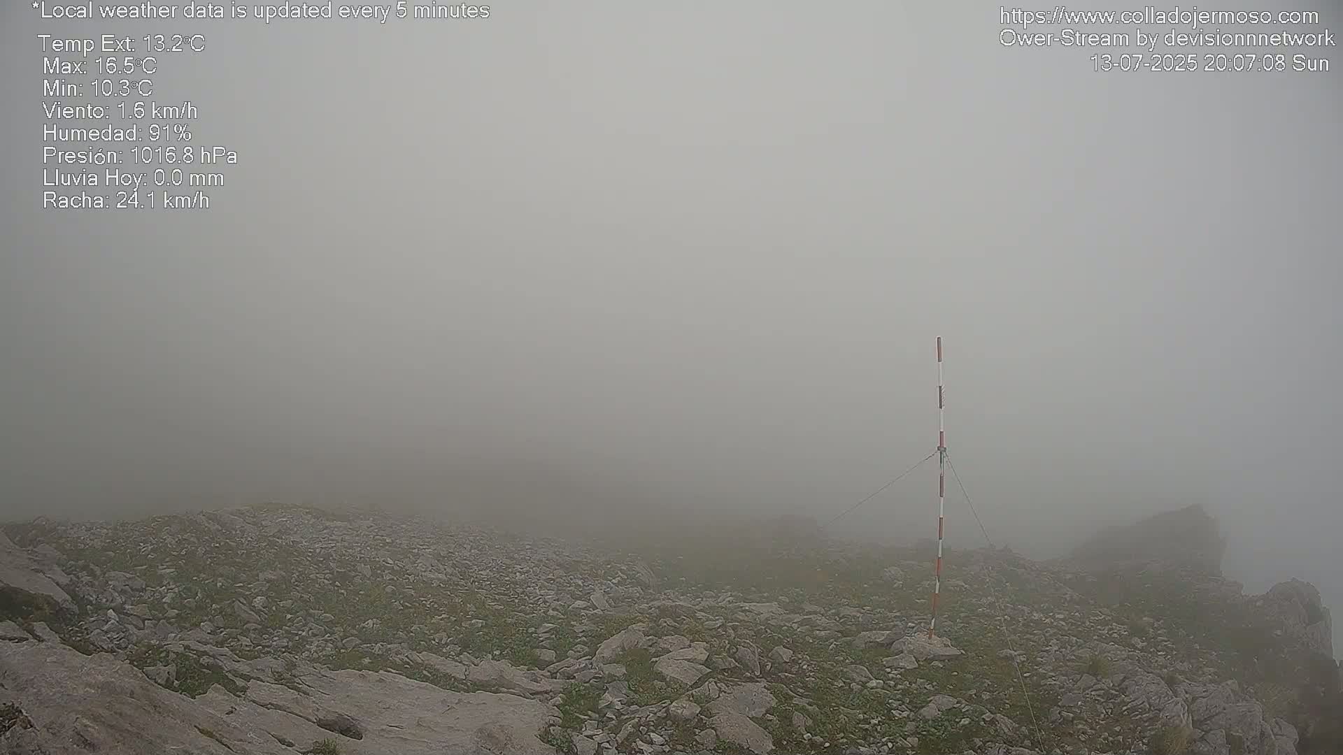 Picos de Europa Mountain Range Collado Jermoso Refuge Live Cam - León, Castila&Leon, Spain