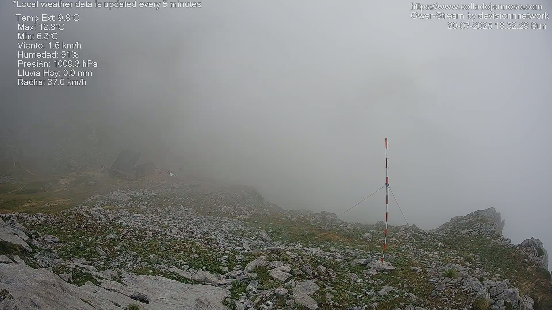 Picos de Europa Mountain Range Collado Jermoso Refuge Live Cam - León, Castila&Leon, Spain