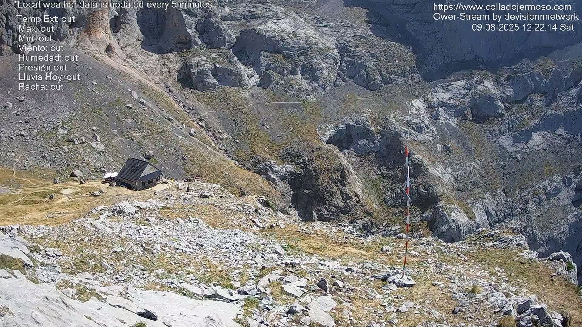 Picos de Europa Mountain Range Collado Jermoso Refuge Live Cam - León, Castila&Leon, Spain