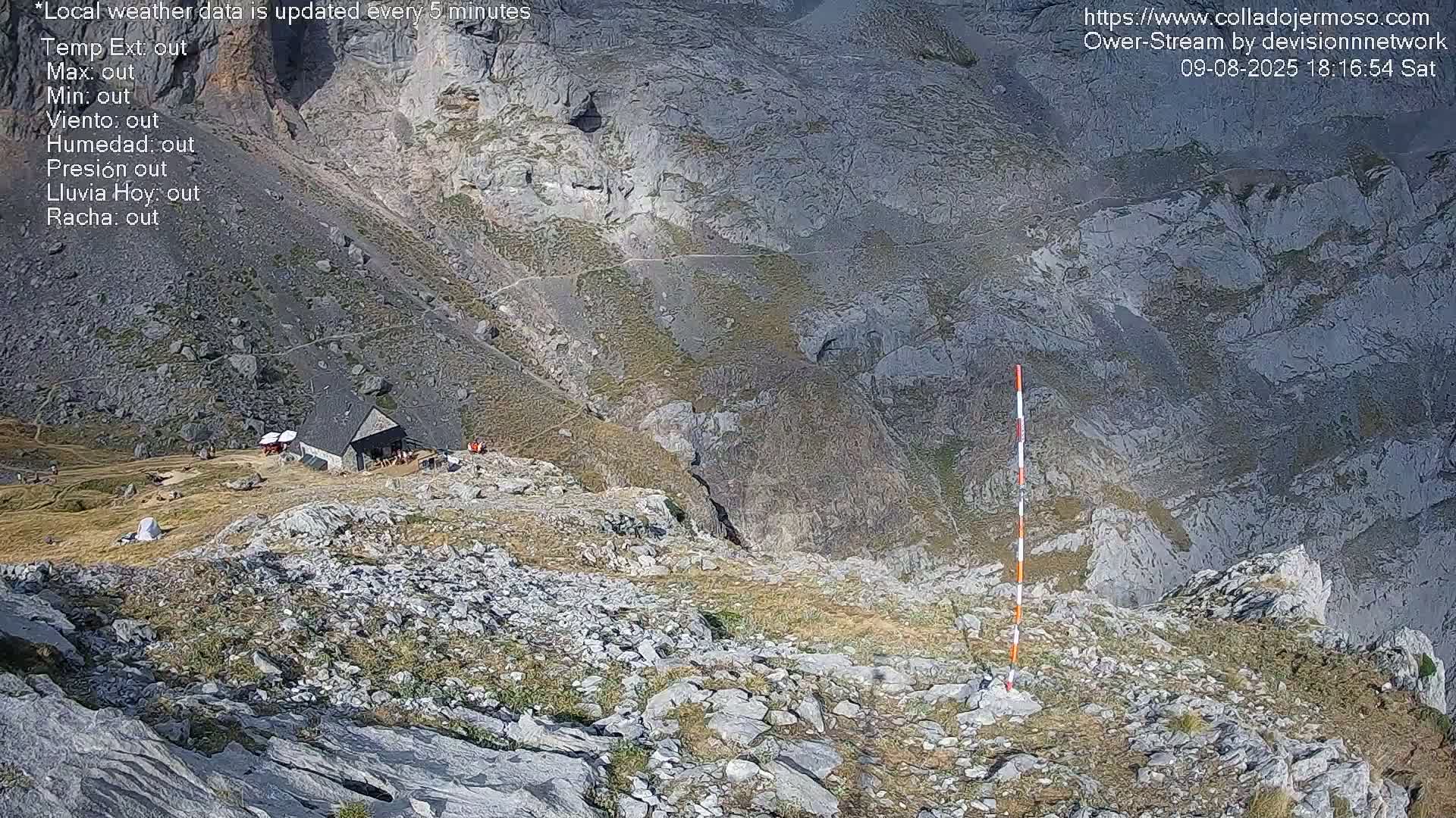 Picos de Europa Mountain Range Collado Jermoso Refuge Live Cam - León, Castila&Leon, Spain