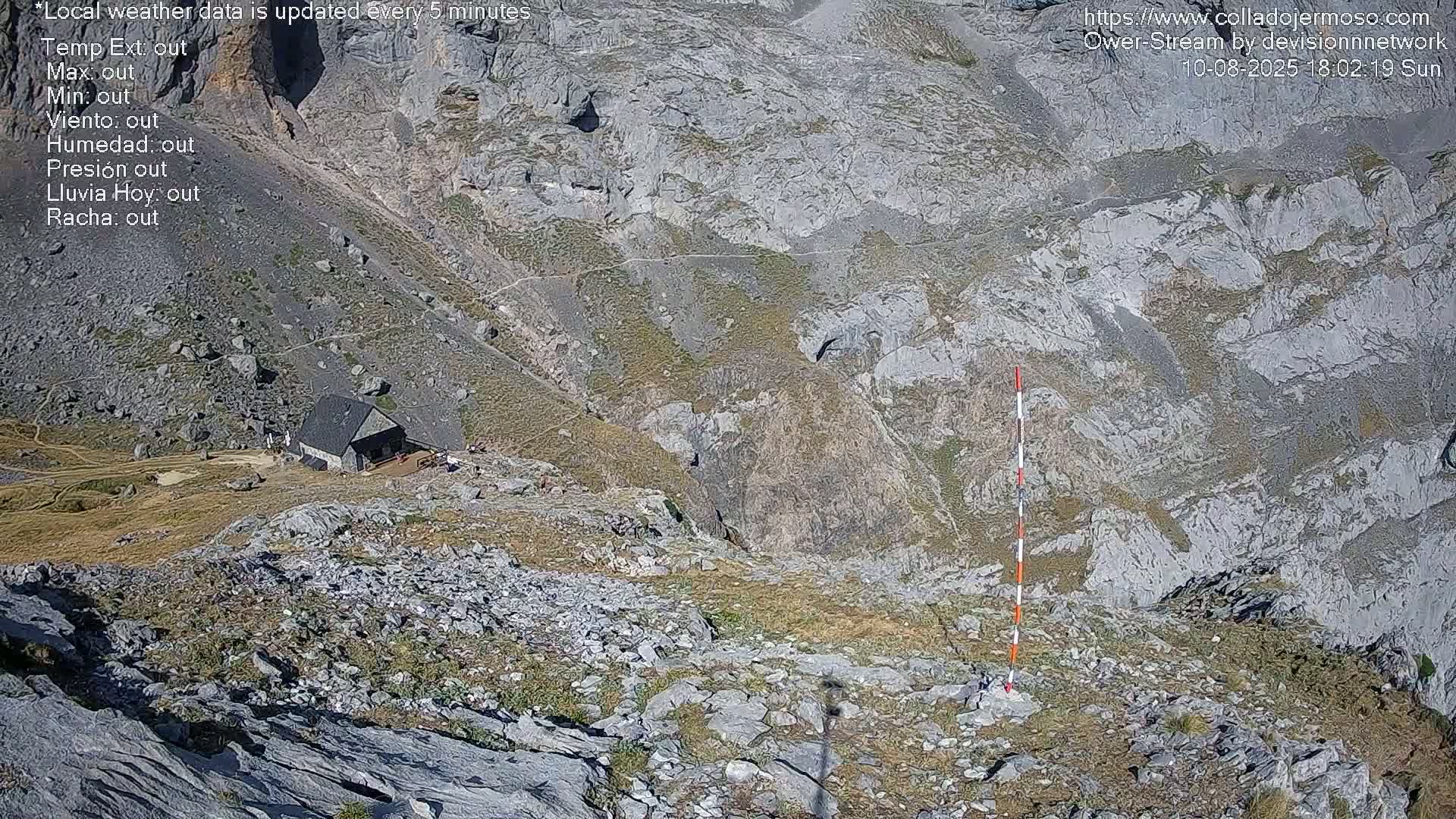 Picos de Europa Mountain Range Collado Jermoso Refuge Live Cam - León, Castila&Leon, Spain