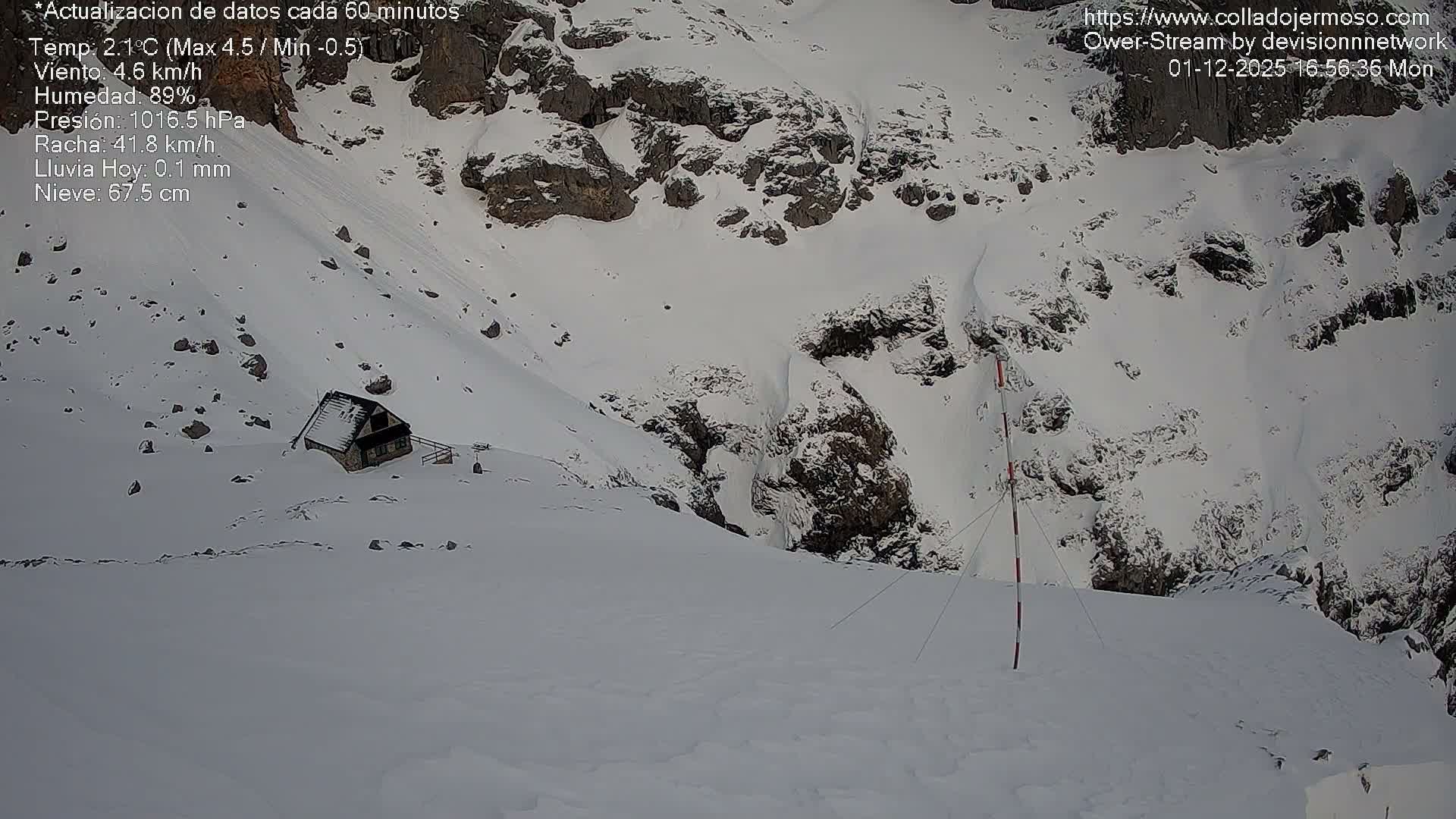 Picos de Europa Mountain Range Collado Jermoso Refuge Live Cam - León, Castila&Leon, Spain