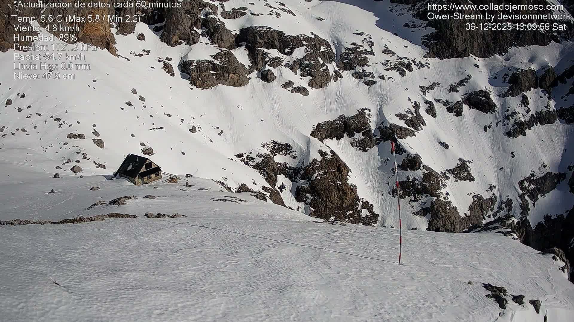 Picos de Europa Mountain Range Collado Jermoso Refuge Live Cam - León, Castila&Leon, Spain
