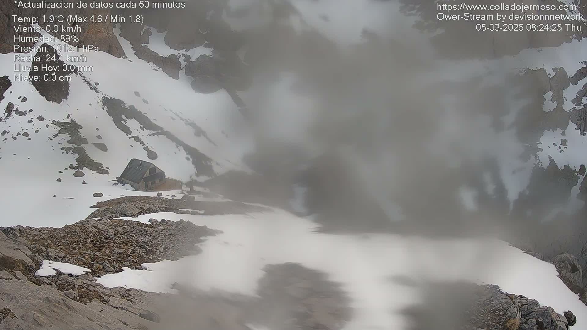 Picos de Europa Mountain Range Collado Jermoso Refuge Live Cam - León, Castila&Leon, Spain