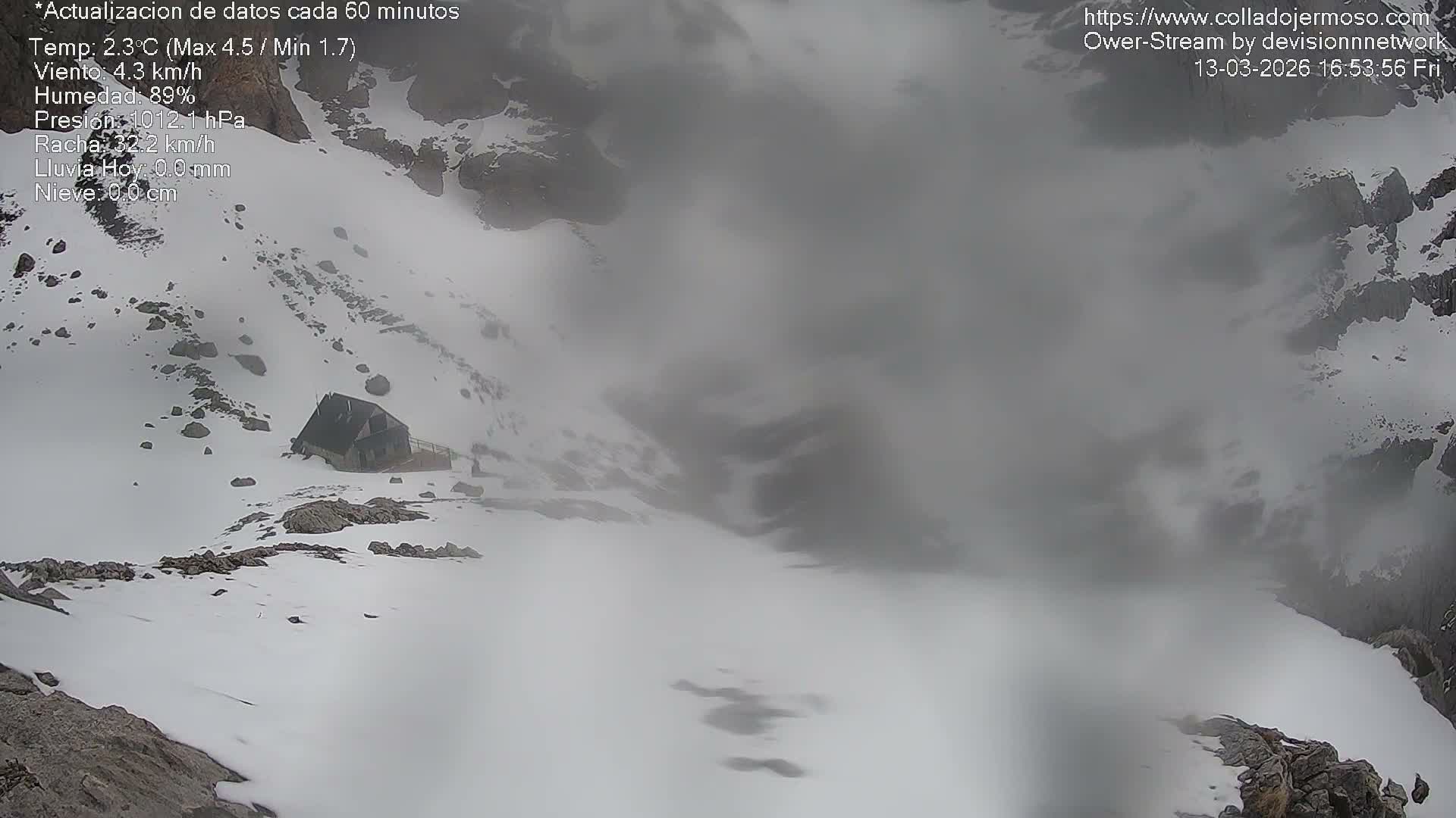 Picos de Europa Mountain Range Collado Jermoso Refuge Live Cam - León, Castila&Leon, Spain