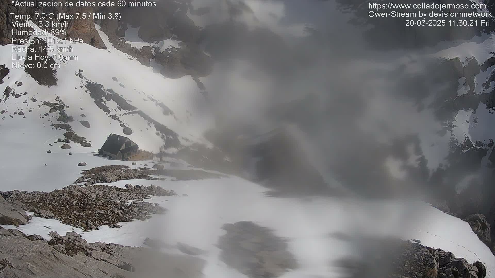 Picos de Europa Mountain Range Collado Jermoso Refuge Live Cam - León, Castila&Leon, Spain