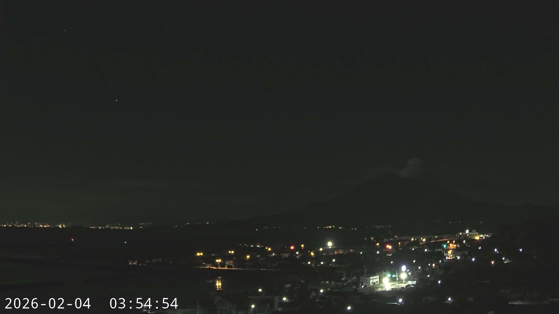 Tarumizu City Skyline & Sakurajima Living Volcano View ( 垂水市のスカイラインと桜島の活火山ビュー ) Live Cam - Hamabira, Tarumizu, Kagoshima Prefecture, Kyushu, Japan
