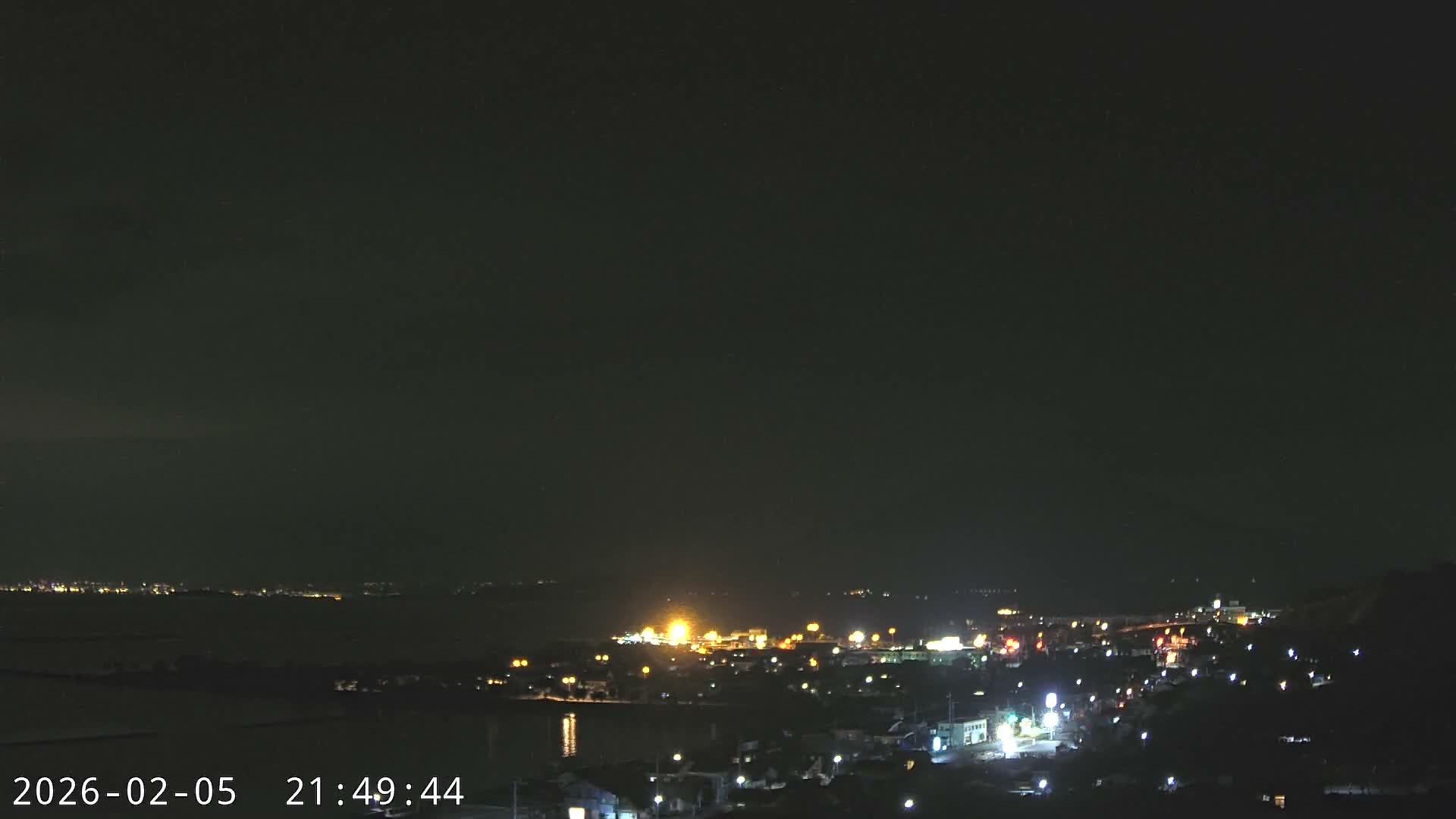 Tarumizu City Skyline & Sakurajima Living Volcano View ( 垂水市のスカイラインと桜島の活火山ビュー ) Live Cam - Hamabira, Tarumizu, Kagoshima Prefecture, Kyushu, Japan