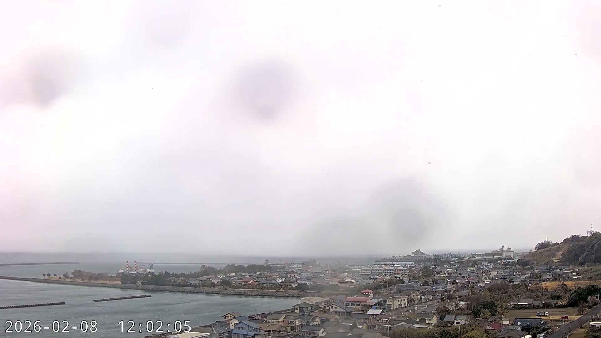Tarumizu City Skyline & Sakurajima Living Volcano View ( 垂水市のスカイラインと桜島の活火山ビュー ) Live Cam - Hamabira, Tarumizu, Kagoshima Prefecture, Kyushu, Japan