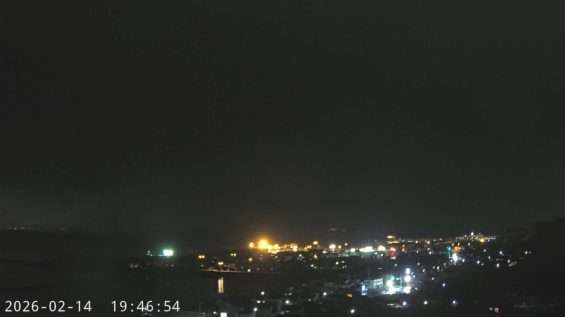 Tarumizu City Skyline & Sakurajima Living Volcano View ( 垂水市のスカイラインと桜島の活火山ビュー ) Live Cam - Hamabira, Tarumizu, Kagoshima Prefecture, Kyushu, Japan