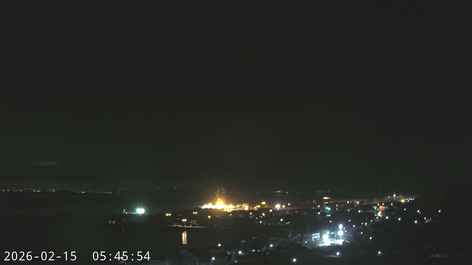 Tarumizu City Skyline & Sakurajima Living Volcano View ( 垂水市のスカイラインと桜島の活火山ビュー ) Live Cam - Hamabira, Tarumizu, Kagoshima Prefecture, Kyushu, Japan