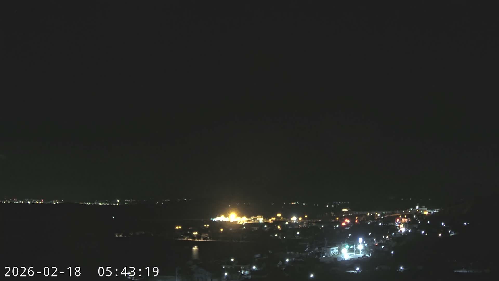 Tarumizu City Skyline & Sakurajima Living Volcano View ( 垂水市のスカイラインと桜島の活火山ビュー ) Live Cam - Hamabira, Tarumizu, Kagoshima Prefecture, Kyushu, Japan