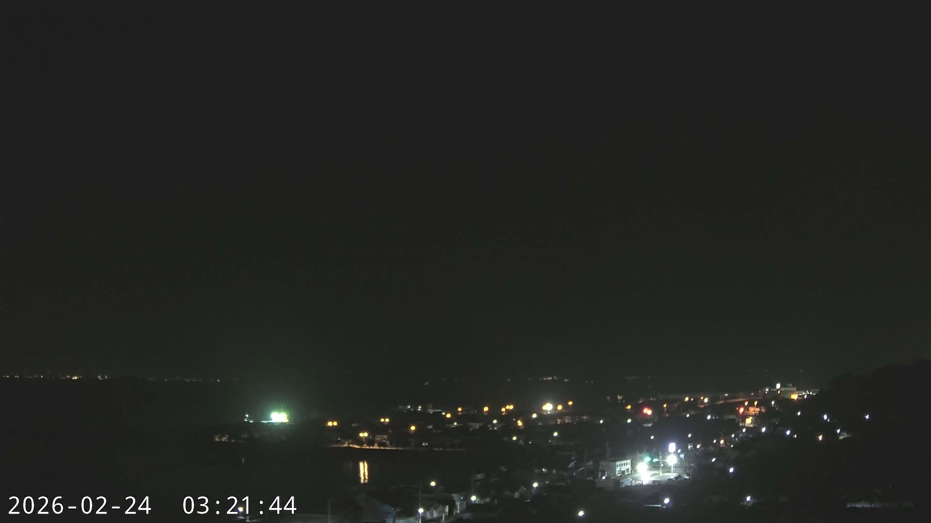 Tarumizu City Skyline & Sakurajima Living Volcano View ( 垂水市のスカイラインと桜島の活火山ビュー ) Live Cam - Hamabira, Tarumizu, Kagoshima Prefecture, Kyushu, Japan