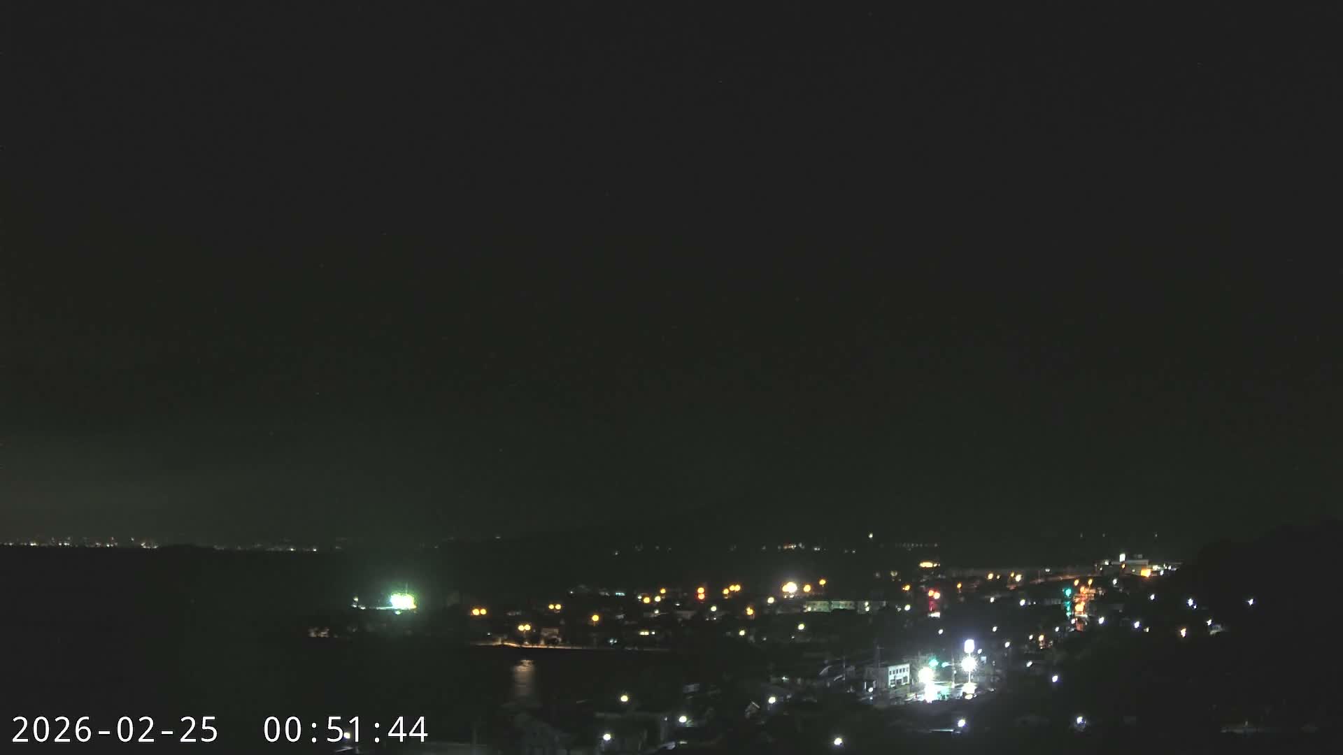 Tarumizu City Skyline & Sakurajima Living Volcano View ( 垂水市のスカイラインと桜島の活火山ビュー ) Live Cam - Hamabira, Tarumizu, Kagoshima Prefecture, Kyushu, Japan