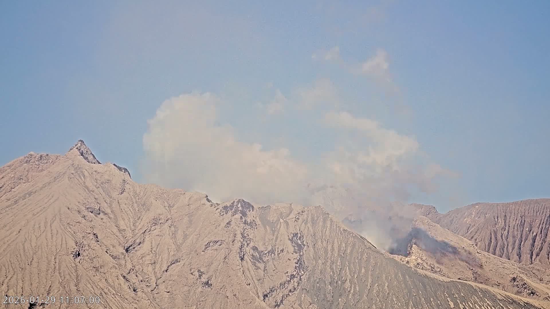 Sakurajima Living Volcano Craters Observation  from Tarumizu City ( 垂水市から桜島活火山火口を観察 ) Live Cam - Ichiki, Tarumizu, Kagoshima Prefecture, Kyushu, Japan