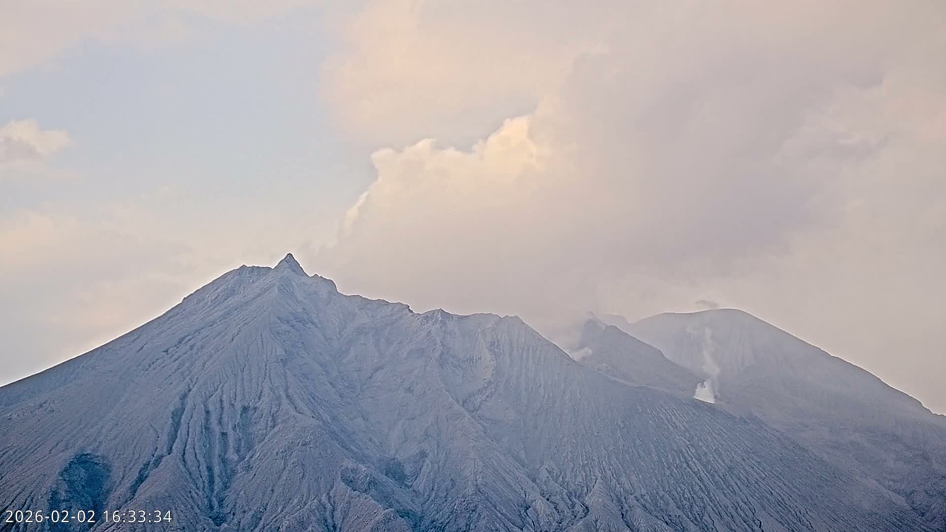 Sakurajima Living Volcano Craters Observation  from Tarumizu City ( 垂水市から桜島活火山火口を観察 ) Live Cam - Ichiki, Tarumizu, Kagoshima Prefecture, Kyushu, Japan