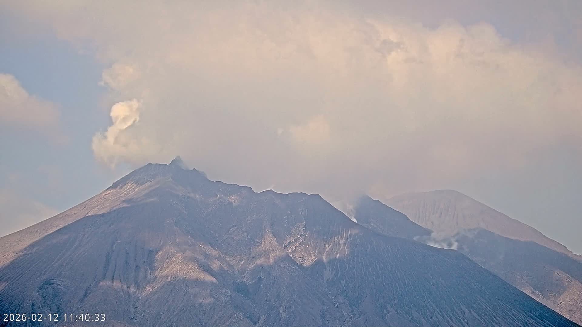 Sakurajima Living Volcano Craters Observation  from Tarumizu City ( 垂水市から桜島活火山火口を観察 ) Live Cam - Ichiki, Tarumizu, Kagoshima Prefecture, Kyushu, Japan