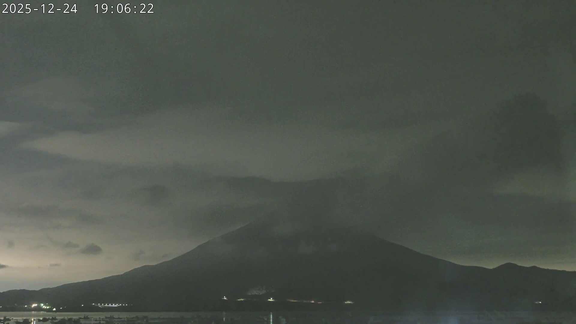 Tarumizu, Kaigata Fishing Port & Sakurajima Living Volcano View ( 垂水・貝潟漁港＆桜島リビングボルケーノビュー )  Live Cam - Kaigata, Tarumizu, Kagoshima Prefecture, Kyushu, Japan
