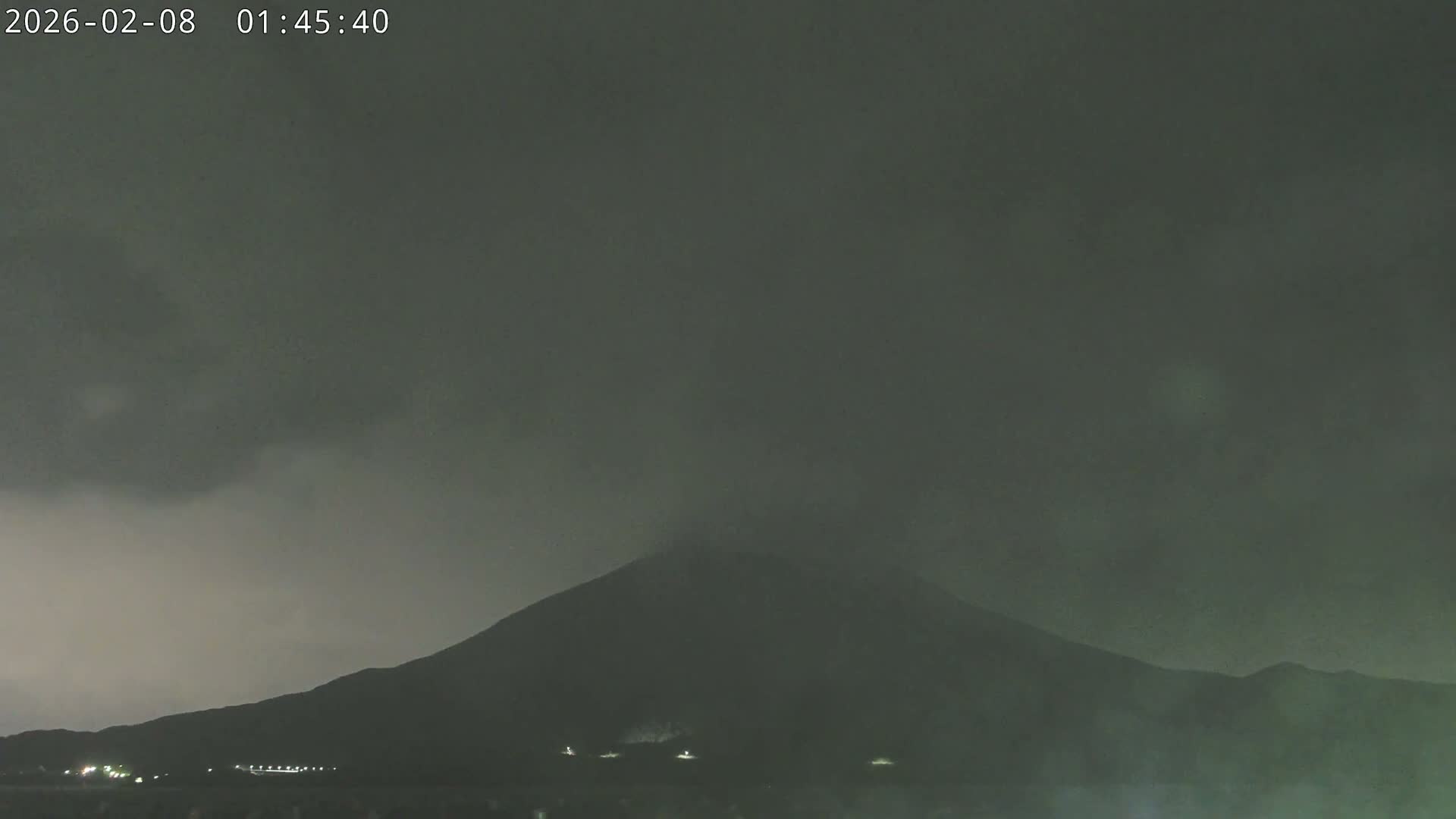 Tarumizu, Kaigata Fishing Port & Sakurajima Living Volcano View ( 垂水・貝潟漁港＆桜島リビングボルケーノビュー )  Live Cam - Kaigata, Tarumizu, Kagoshima Prefecture, Kyushu, Japan