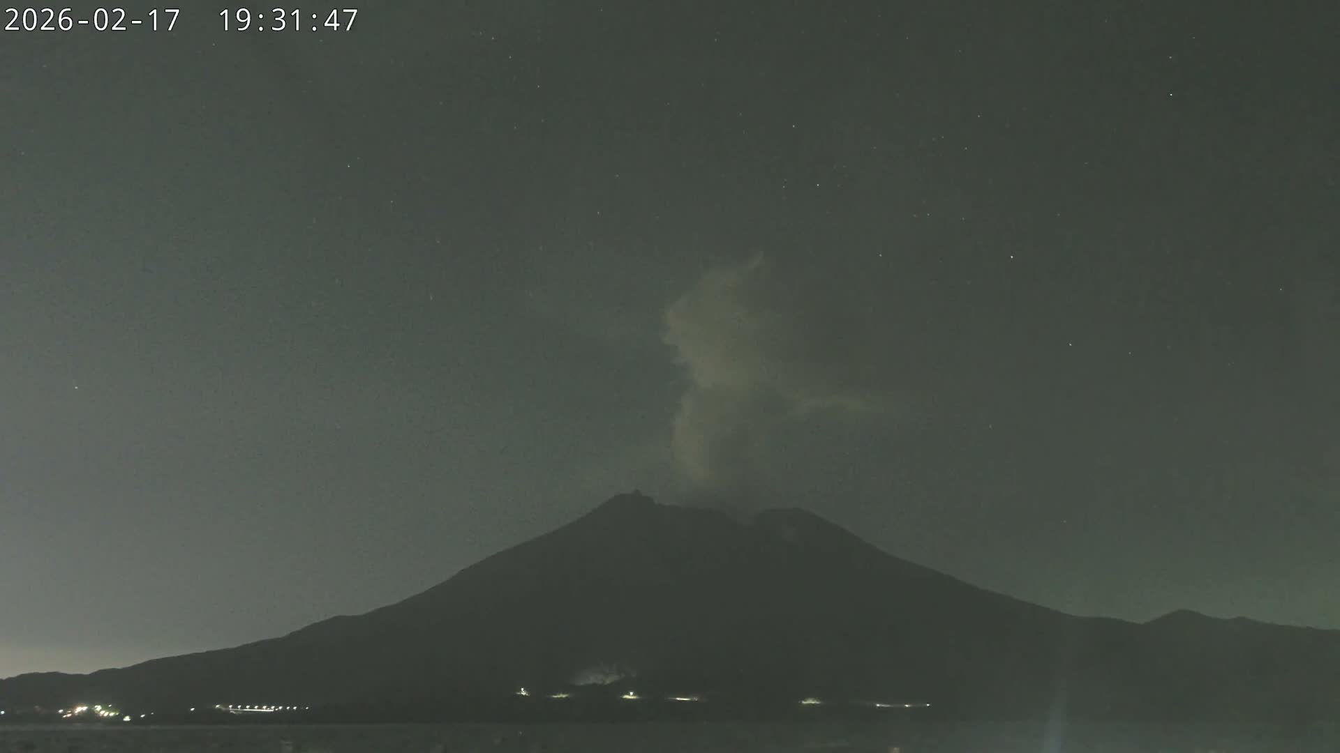 Tarumizu, Kaigata Fishing Port & Sakurajima Living Volcano View ( 垂水・貝潟漁港＆桜島リビングボルケーノビュー )  Live Cam - Kaigata, Tarumizu, Kagoshima Prefecture, Kyushu, Japan
