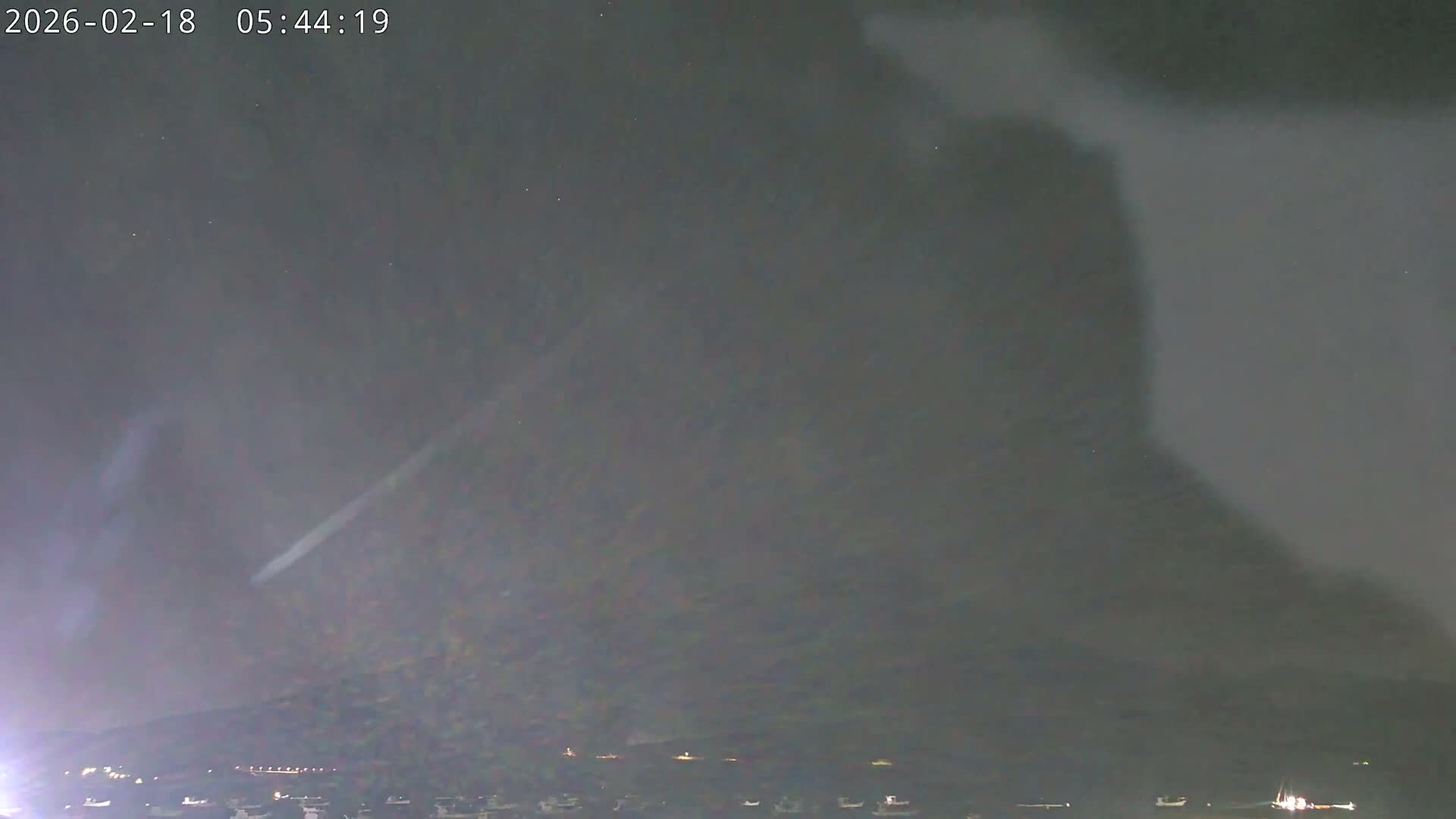 Tarumizu, Kaigata Fishing Port & Sakurajima Living Volcano View ( 垂水・貝潟漁港＆桜島リビングボルケーノビュー )  Live Cam - Kaigata, Tarumizu, Kagoshima Prefecture, Kyushu, Japan