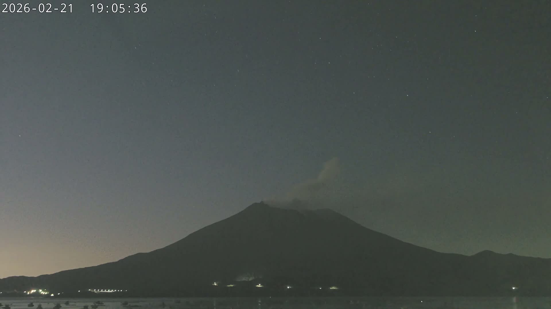 Tarumizu, Kaigata Fishing Port & Sakurajima Living Volcano View ( 垂水・貝潟漁港＆桜島リビングボルケーノビュー )  Live Cam - Kaigata, Tarumizu, Kagoshima Prefecture, Kyushu, Japan