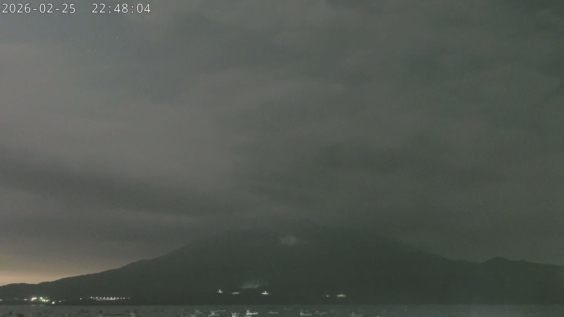 Tarumizu, Kaigata Fishing Port & Sakurajima Living Volcano View ( 垂水・貝潟漁港＆桜島リビングボルケーノビュー )  Live Cam - Kaigata, Tarumizu, Kagoshima Prefecture, Kyushu, Japan