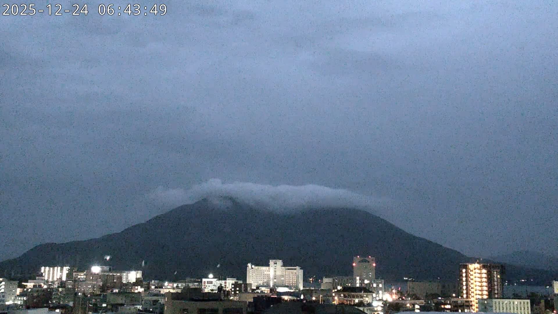 Kagoshima City Skyline & Sakurajima Living Volcano View ( 鹿児島市街のスカイラインと桜島の活火山 ) Live Cam - Kamoikeshinmachi, Kagoshima, Kagoshima Prefecture, Kyushu, Japan