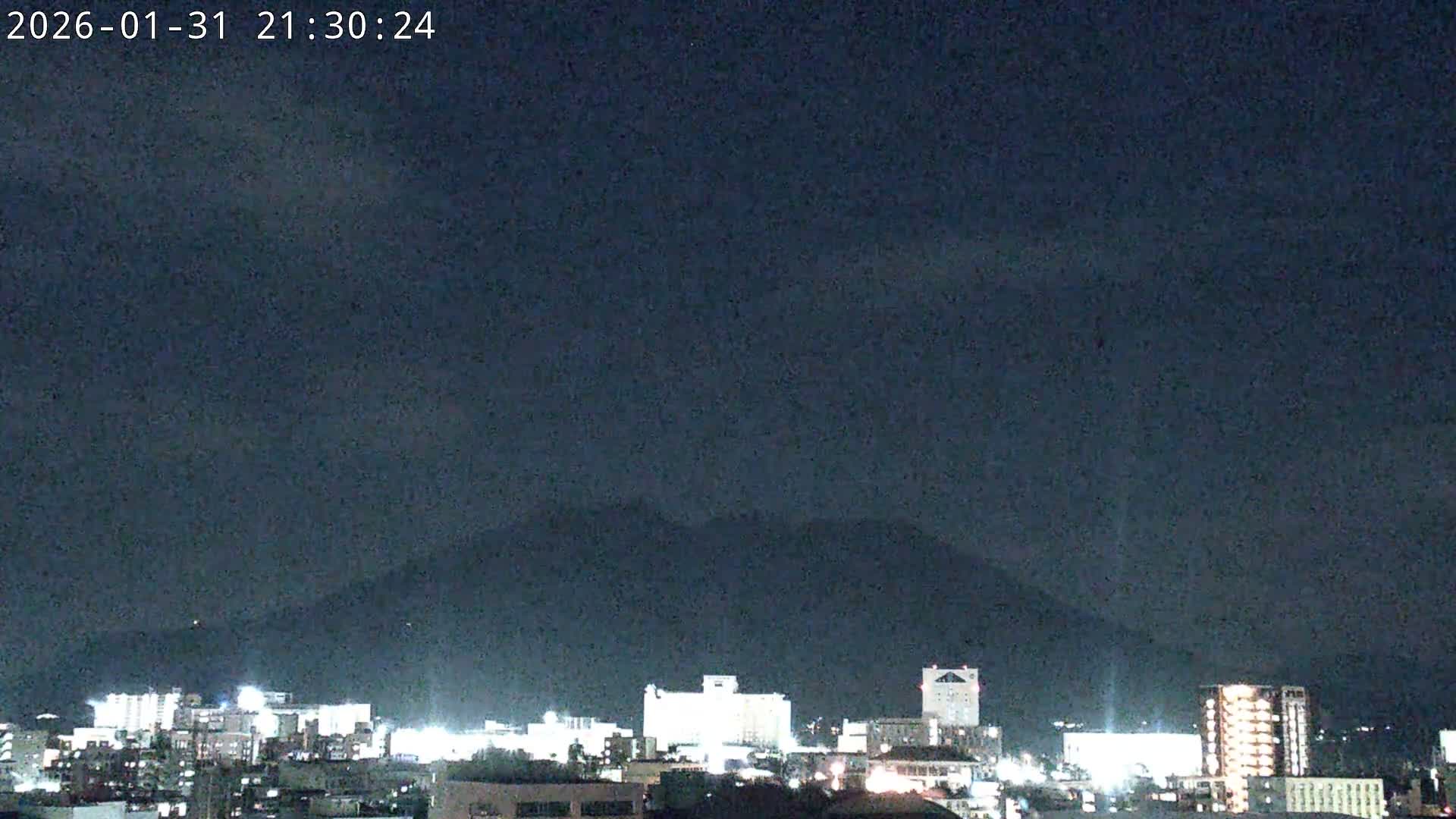 Kagoshima City Skyline & Sakurajima Living Volcano View ( 鹿児島市街のスカイラインと桜島の活火山 ) Live Cam - Kamoikeshinmachi, Kagoshima, Kagoshima Prefecture, Kyushu, Japan